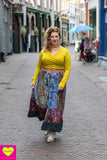 Silkmix boho rok- patchwork design- yasa skirt Tantilly 