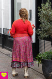 Zijden rok- unieke prints gemixt! - Rosa skirt Tantilly 