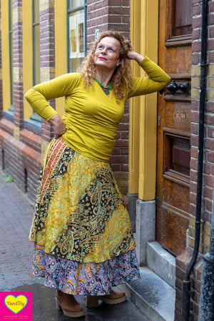 Zijden rok- unieke prints gemixt! - Pisa