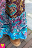 Silkmix boho rok- patchwork design- yola skirt Tantilly 