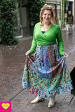 Silkmix boho rok- patchwork design- mimi skirt Tantilly 
