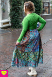 Silkmix boho rok- patchwork design- mimi skirt Tantilly 