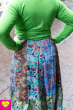 Silkmix boho rok- patchwork design- mimi skirt Tantilly 