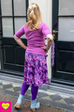 Wrap top - katoen stretch- lila pink shirt Tantilly 