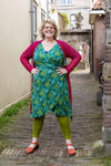 The new Alice wrap dress -flamingo print- made by Tantilly- rayon Wrap dress Tantilly 