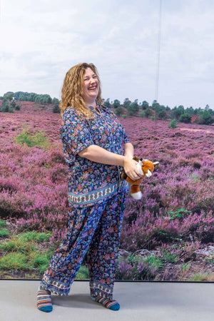 Pyjama gemaakt van zijde- voorjaar-zomer versie- gemaakt door Tantilly - my happy place