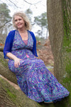 Boho nola silk dress - made by Tantilly- kobalt Every day dress Tantilly 