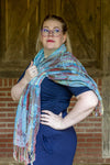 Rayana crinkle handmade scarf - luna Scarves Tantilly 