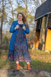 Boho nola silk jurk- gemaakt door Tantilly - indiga Every day dress Tantilly 