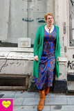 Nila jurk- rayon - bohemian zomer - blue love- zomercollectie van Tantilly Every day dress Tantilly 