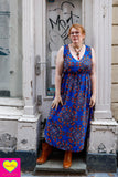Nila jurk- rayon - bohemian zomer - blue love- zomercollectie van Tantilly Every day dress Tantilly 