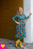 Kora lilou jurk - 7/8 mouwen - tantilly tulip garden Every day dress Tantilly 