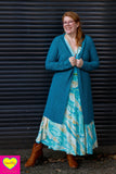 Noa Nova vest- petrol- de ultieme bestseller!-viscose! cardigan Tantilly 