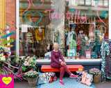 Maddie winter dress purple rain - warme winterstof winter dresses Tantilly 