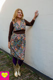 Keisha jurk - Retro galaxy winter dresses Tantilly 