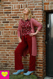 Ultieme broek- casual & chique- bordeaux pants Tantilly 