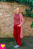 Ultieme broek- casual & chique- bordeaux pants Tantilly 
