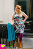 Yara jurk - zee aan bloemen - viscose high summer clothes Tantilly 