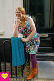 Yara jurk - zee aan bloemen - viscose high summer clothes Tantilly 