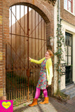 Yara jurk - vlinders- viscose high summer clothes Tantilly 