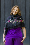 Romy sjaal- handgemaakt en uniek- roze Scarves Tantilly 