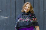 Romy sjaal- handgemaakt en uniek- roze Scarves Tantilly 