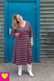 Sofia trumpet dress - nieuw! Travelstof - retro summer Every day dress Tantilly 