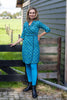 One dress- two sides 100% cotton reversible wrap dress- sima linda Reversible dress Tantilly 
