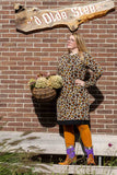 Maddie dress - retro cheetah - warm fabric winter dresses Tantilly 