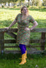 Kaya dress - happy birds- taupe -made by Tantilly Made by tantilly tantilly 