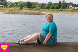 Charlotte bermuda- retro blue pants Tantilly 