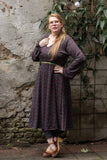 Sofia trumpet dress- seagreen autumn- warm winter fabric - long sleeves Every day dress Tantilly 