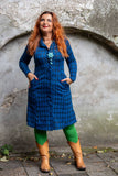 Amy dress / cardigan - 2 in one - fantasy dots- made by tantilly winter dresses Tantilly 