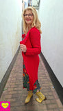 Noa Nova vest- felrood- de ultieme bestseller!-viscose! cardigan Tantilly 