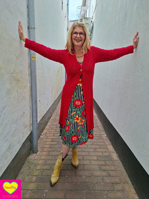 Noa Nova vest- felrood- de ultieme bestseller!-viscose!