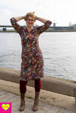 Devi jurk- katoen- posh Three quarter sleeves Tantilly 