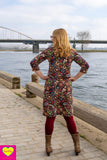 Devi jurk- katoen- posh Three quarter sleeves Tantilly 