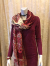Paisley style- warm winter scarf - red beauty Scarves Tantilly 