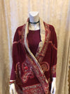 Paisley style- warm winter scarf - red beauty Scarves Tantilly 