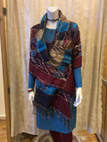 Paisley style- warm winter scarf - mulitcolor Scarves Tantilly 