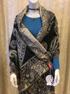 Paisley style- warm winter scarf - black beauty Scarves Tantilly 