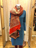 Paisley scarf- warm winter scarf - red sensation Scarves Tantilly 