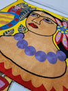 Pillow cover embroidery - cotton - frida- boho style gift Tantilly 