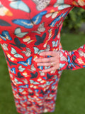 Leyla winter dress - warmer viscose fabric- winter butterfly Every day dress Tantilly 