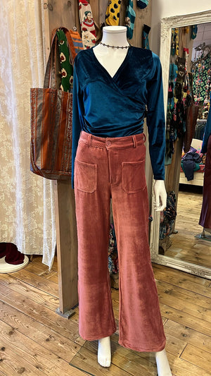 Corduroy velvet pants- velvet touch - casual & chique pants Tantilly 