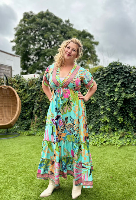 Nila jurk- rayon - bohemian zomer - Venus- zomercollectie van Tantilly