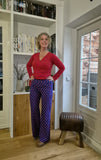 Retro pants - in Holland collectie- paarse pracht skirt Tantilly 