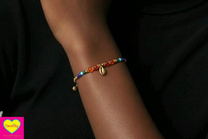 Handmade macrame bracelets - magic shell
