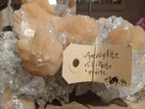 Apophyllite, Stilbite & Clear Quartz with Rainbow Inclusions Tantilly 
