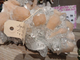 Apophyllite, Stilbite & Clear Quartz with Rainbow Inclusions Tantilly 